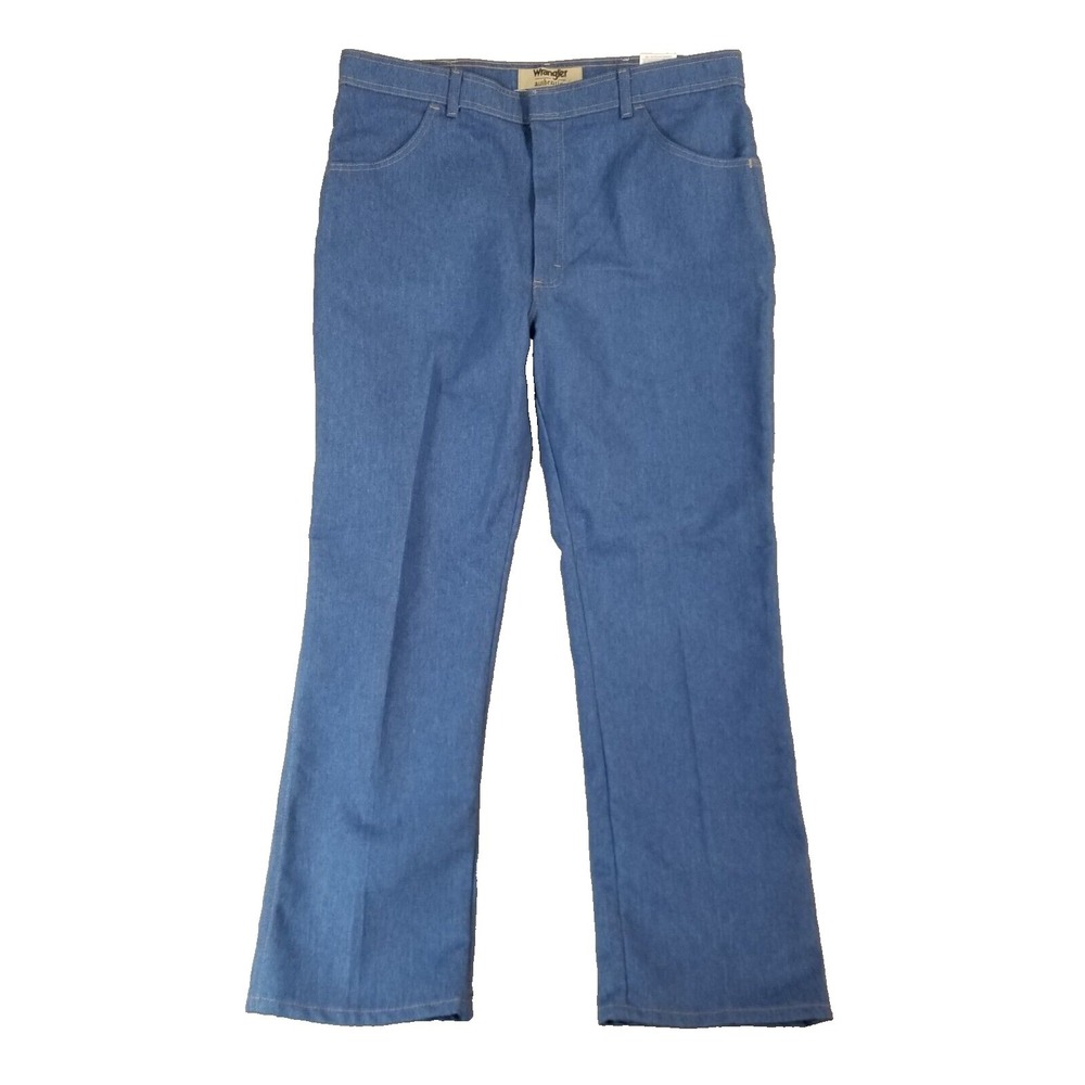 Vintage Wrangler dress jeans men's 40 x 32 blue NEW flawed